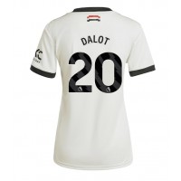 Manchester United Diogo Dalot #20 Tredjedrakt Dame 2024-25 Kortermet